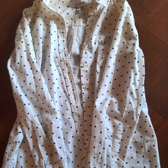 J. Crew Polka-Dot Shirt - Picture 1 of 4